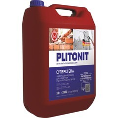 Изображение товара Добавка пластификатор для растворов Plitonit СуперСтена 10 л