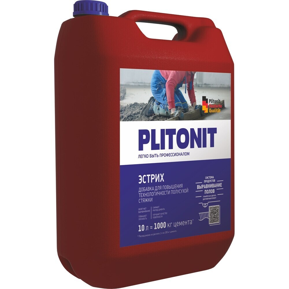 Изображение товара Пропитка Plitonit Эстрих для полусухой стяжки 10 л