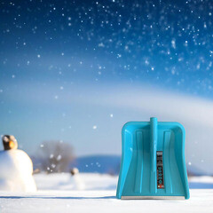 Лопата снеговая Инструм-Агро Фобос полипропилен без черенка 440х400 мм (100184-1) - фото 2