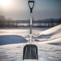 Лопата снеговая Инструм-Агро Белый медведь полипропилен с алюминиевым черенком 1430х410 мм (100168) - фото 4