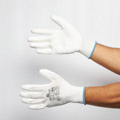 Перчатки полиамидные 13 нитей с полиуретановым покрытием Delta Plus VE702 10 (XL) - фото 9