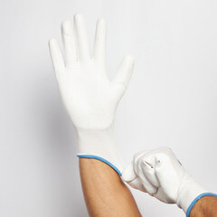 Перчатки полиамидные 13 нитей с полиуретановым покрытием Delta Plus VE702 10 (XL) - фото 2