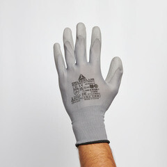 Перчатки полиэстеровые 13 нитей с полиуретановым покрытием Delta Plus VE702 9 (L) - фото 7