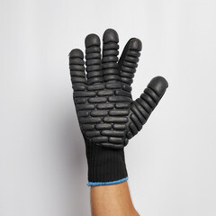 Перчатки 7 нитей неопреновое покрытие виброзащитные Delta Plus черные 10 (XL) (VV904JA10) - фото 11