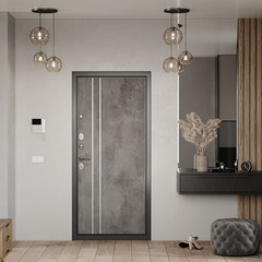 Дверь входная Mastino Раин левая букле графит - бетон 960х2050 мм - фото 16