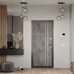 Дверь входная Mastino Раин правая букле графит - бетон 960х2050 мм - фото 5