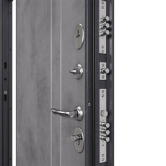 Дверь входная Mastino Раин правая букле графит - бетон 960х2050 мм - фото 2