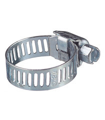 Хомут червячный обжимной 7/8 12-22 мм оцинкованная сталь (2 шт.) - фото 3