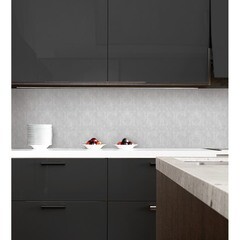 Панель стеновая АБС пластик для кухни 3000х600х1,5 мм вулканический пепел - фото 5