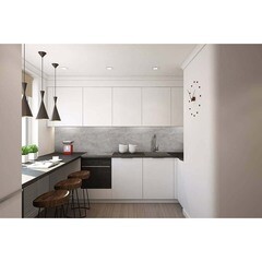 Панель стеновая АБС пластик для кухни 3000х600х1,5 мм каспий золото - фото 5