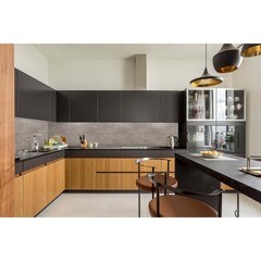 Панель стеновая АБС пластик для кухни 3000х600х1,5 мм каспий бронза - фото 3