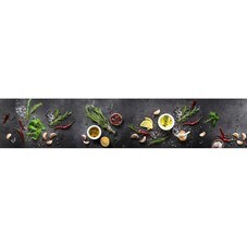 Панель стеновая ПВХ для кухни 3000х600х1 мм розмарин