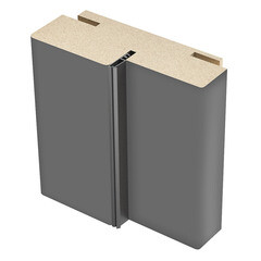 Изображение товара Коробка дверная телескопическая Париж 80х35х2070 мм ПВХ эмалит софт графит с петлями (2,5 шт.)