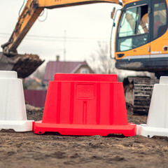 Дорожный блок вставной Экопром 1200 мм 20 л красный - фото 8