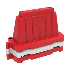 Дорожный блок вставной Экопром 2000 мм 25 л красный - фото 10