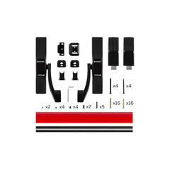 Ручка-штанга антипаника Fuaro 1700C с удлинителями тяги черная - фото 2