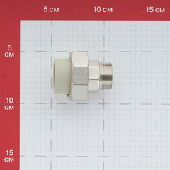 Муфта полипропиленовая FV-Plast разъемная (американка) 25 мм х 3/4 НР(ш) (237025) - фото 3