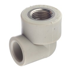 Угол полипропиленовый FV-Plast комбинированный 20 мм х 1/2 ВР(г) (218020) - фото 1