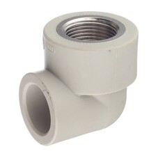 Угол полипропиленовый FV-Plast комбинированный 25 мм х 3/4 ВР(г) (218025)