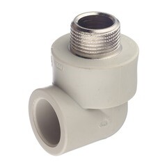 Изображение товара Угол полипропиленовый FV-Plast комбинированный 25 мм х 3/4 НР(ш) (216025)