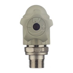 Кран шаровой полипропиленовый FV Plast 20 мм х 1/2 НР(ш) для радиатора с накидной гайкой угловой (А31502) - фото 2