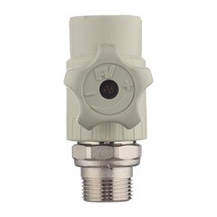 Кран шаровой полипропиленовый FV Plast 25 мм х 3/4 НР(ш) для радиатора с накидной гайкой прямой (А314025000) - фото 5