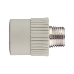 Муфта полипропиленовая FV-Plast 25 мм х 1/2 НР(ш) серая (215026) - фото 4