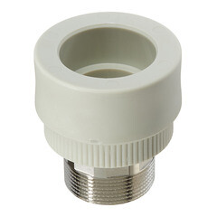 Муфта полипропиленовая FV-Plast 50 мм х 1 1/2 НР(ш) (215050) - фото 3