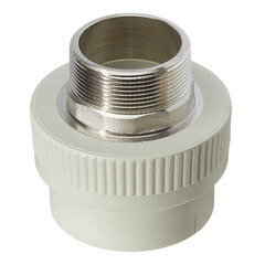 Муфта полипропиленовая FV-Plast 63 мм х 2 НР(ш) (49756) - фото 1