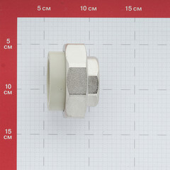Муфта полипропиленовая FV-Plast разъемная (американка) 50 мм х 1 1/2 ВР(г) (236050) - фото 3