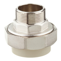 Изображение товара Муфта полипропиленовая FV-Plast разъемная (американка) 50 мм х 1 1/2 НР(ш) (237050)