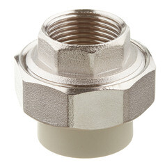 Муфта полипропиленовая FV-Plast разъемная (американка) 25 мм х 3/4 ВР(г) (236025) - фото 1