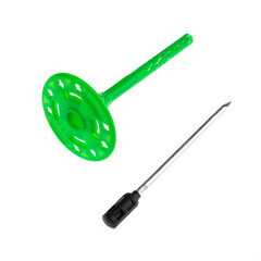 Дюбель для теплоизоляции Bogirus 8х115 мм металлический гвоздь с термоголовкой (500 шт.) - фото 2