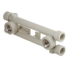 Водорозетка полипропиленовая FV-Plast двойная 20 мм х 1/2 ВР(г) (221020) - фото 1