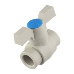 Кран шаровой полипропиленовый FV Plast 20 мм (301020) - фото 1
