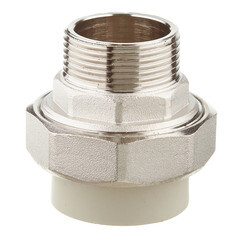 Муфта полипропиленовая FV-Plast разъемная (американка) 40 мм х 1 1/4 НР(ш) под ключ (237040) - фото 1