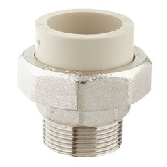 Муфта полипропиленовая FV-Plast разъемная (американка) 40 мм х 1 1/4 НР(ш) под ключ (237040) - фото 2