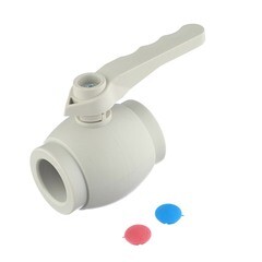 Кран шаровой полипропиленовый FV Plast 40 мм (301040) - фото 1