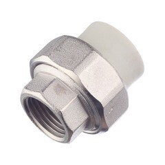 Изображение товара Муфта полипропиленовая FV-Plast разъемная (американка) 20 мм х 1/2 ВР(г) (236020)