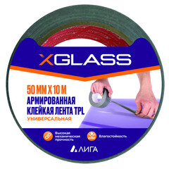 Изображение товара Лента монтажная X-Glass ТПЛ армированная 50 мм 10 м серая