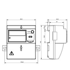 Счетчик электроэнергии Энергомера 145 JA однофазный двухтарифный электронный 5(60) А на DIN-рейку/монтажную плату - фото 3
