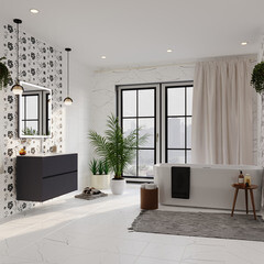 Зеркало с подсветкой квадратное 80х80 см в раме графитовой с сенсорным включением Lavelly Cube (00316681) - фото 4