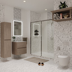 Плитка облицовочная Lavelly Skandi Stones белая 400х200х8 мм (15 шт.=1,2 кв.м) - фото 9