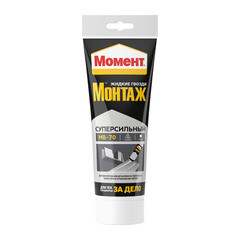 Клей монтажный акриловый Момент Монтаж МВ-70 Суперсильный белый 180 мл туба