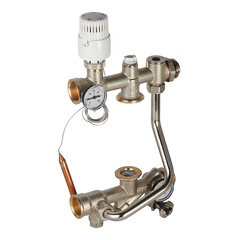 Насосно-смесительный узел Valtec Technomix для теплого пола без насоса (VT.TECHNOMIX.0.130) - фото 1