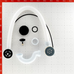 Сифон для ванны Wirquin Black 1 1/2х40 мм регулируемый с выпуском d70 мм с соединением 40/50 мм черный (30987152) - фото 3