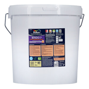 Краска моющаяся Dulux Bindo 7 экстрапрочная база BC бесцветная 18 л
