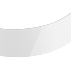 Бленда 50 мм для пластмассового карниза 500 см белый глянец - фото 3