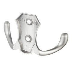 Крючок-вешалка двухрожковый сатин (129918) - фото 4