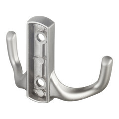 Крючок-вешалка двухрожковый сатин (129910) - фото 4